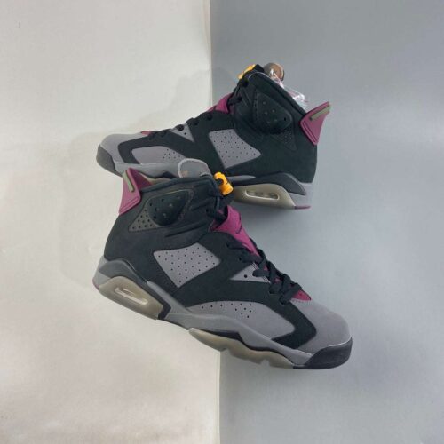 Nike Air Jordan 6 Black Light Graphite Dark Grey Bordeaux