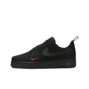Nike Air Force 1 Low Multi Swoosh Black Crimson