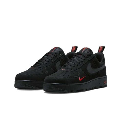 Nike Air Force 1 Low Multi Swoosh Black Crimson