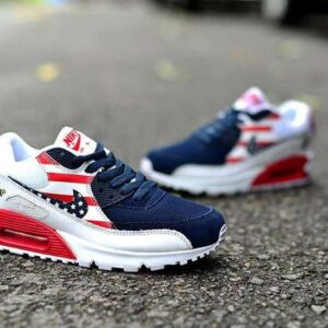 Nike Air Max 90 Navy Blue,Red & White