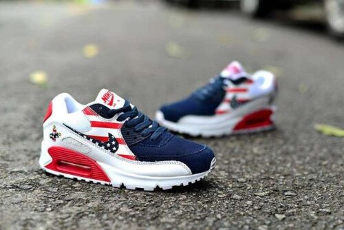 Nike Air Max 90 Navy Blue,Red & White