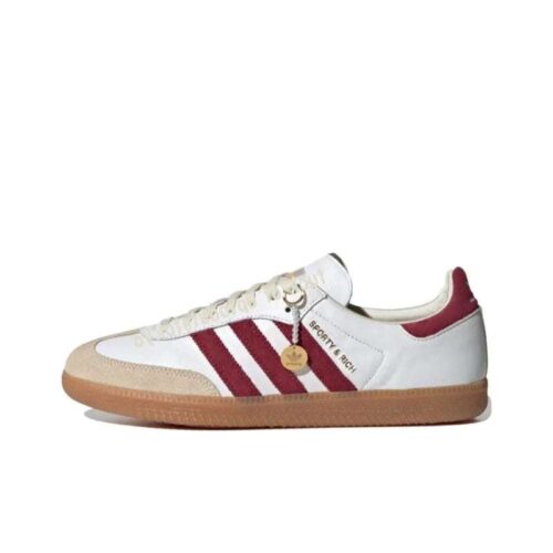 Sporty & Rich x Adidas Samba OG White Core Burgundy